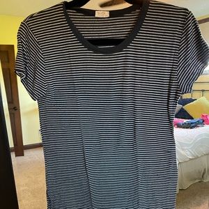 Brandy Melville Striped Short-Sleeve Crewneck Tee